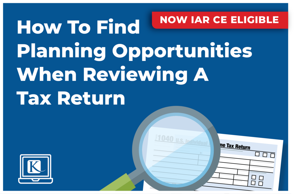 Course Page How To Find Planning Opportunities When Reviewing A Tax Return Homepage Banner