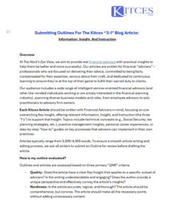 Kitces Writing Template Download Thumbnail